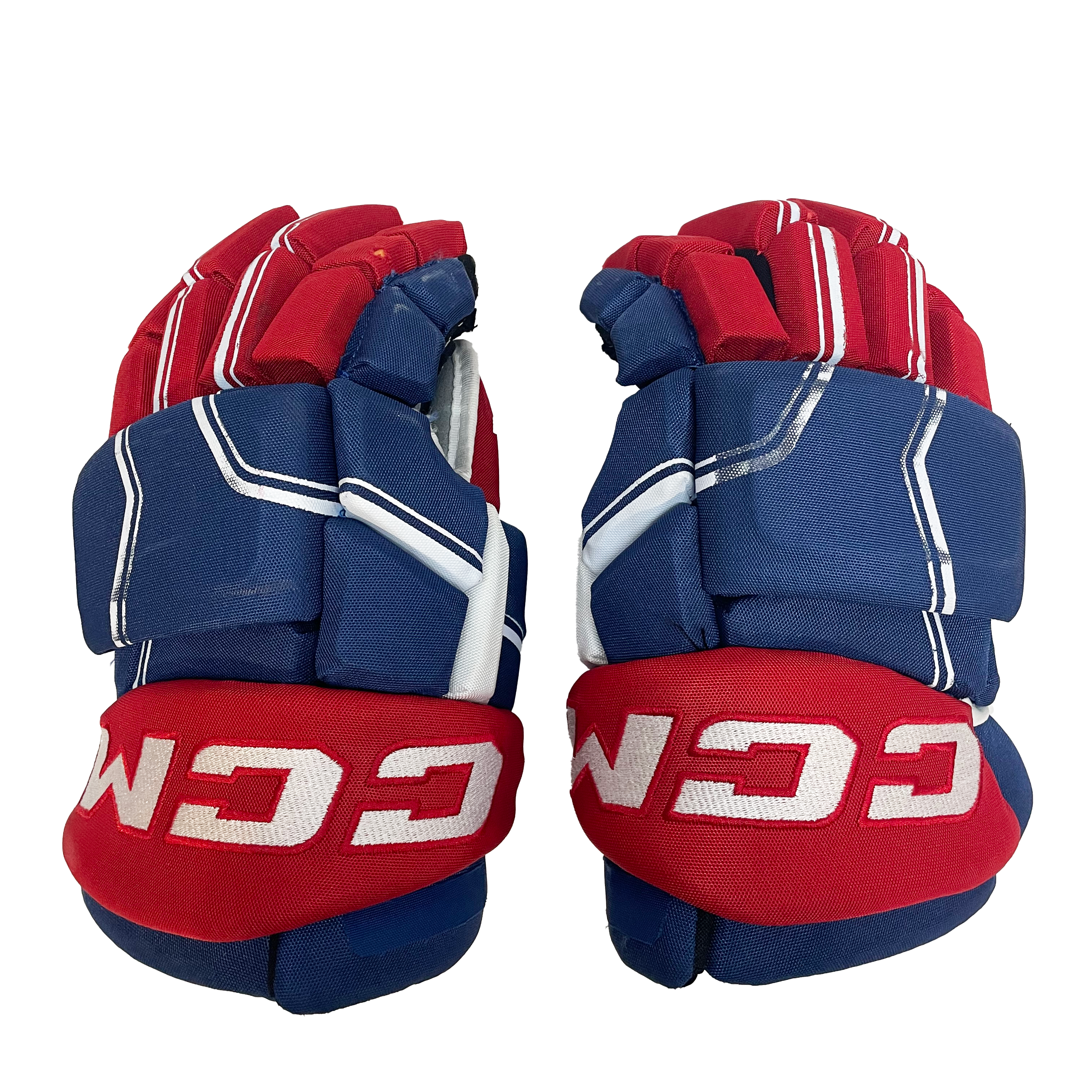 CCM HGQLXP - Gant de hockey d'occasion NHL Pro Stock - Canadiens de Montréal (bleu/blanc/rouge)
